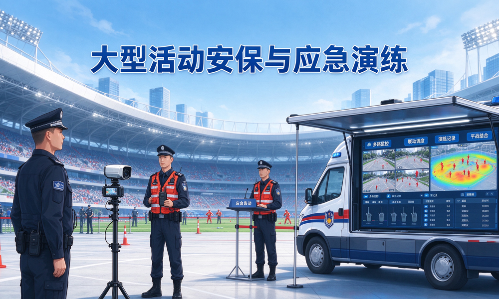 大型安保演练场景