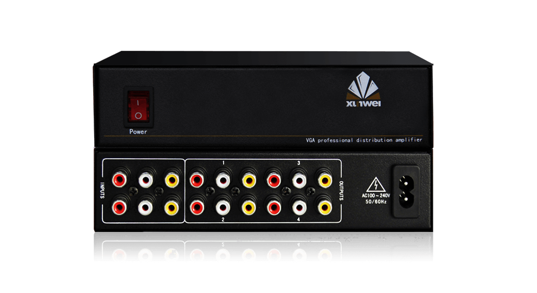 1进4出音视频分配器