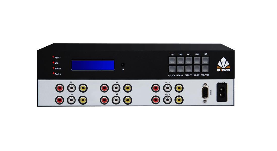 4进1出音视频切换器